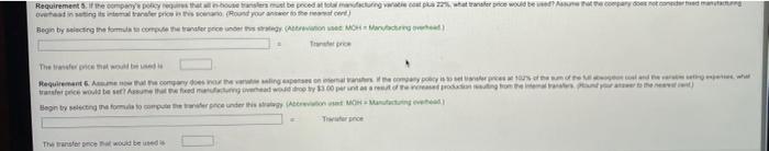 acceptable transfer price? Assume variable selling expenses pertain to outside sales only.