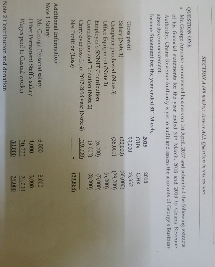  SECTION A (10 marks): Answer ALL Questions in this section. QUESTION