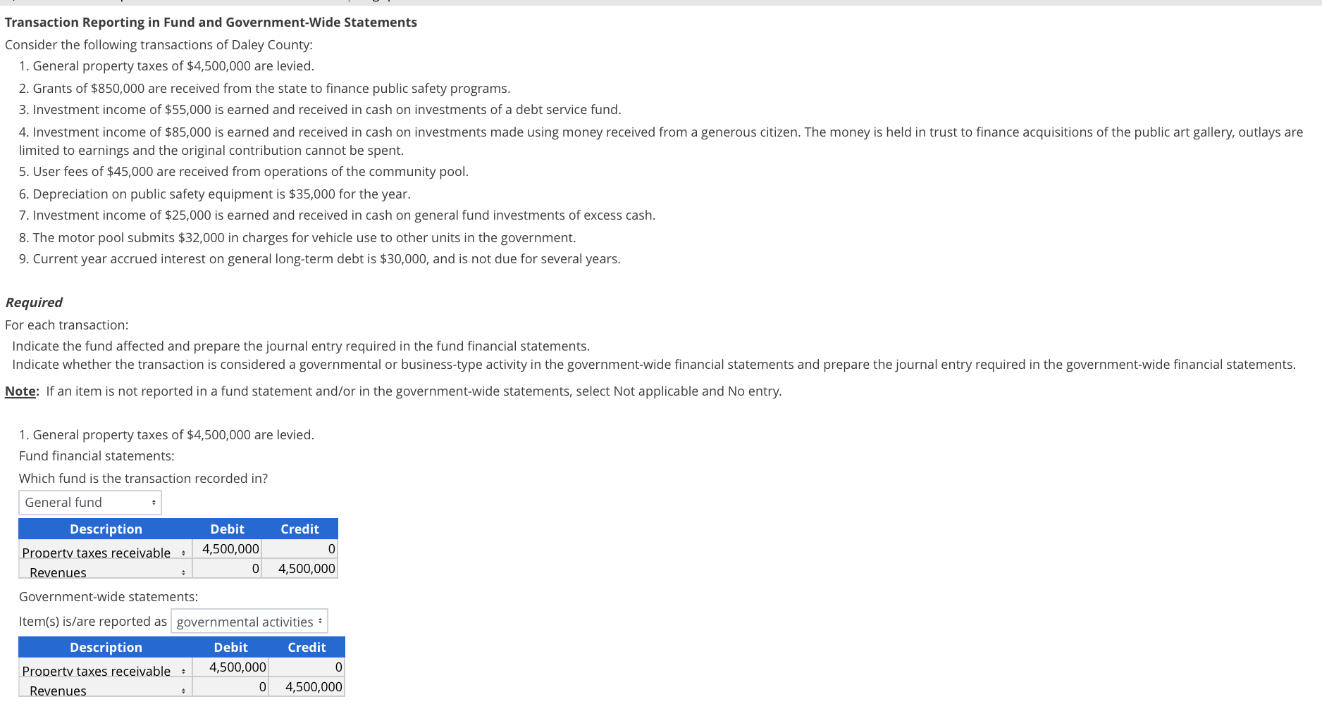 Please help me answer this problem. Thanks Transaction Reporting in Fund and