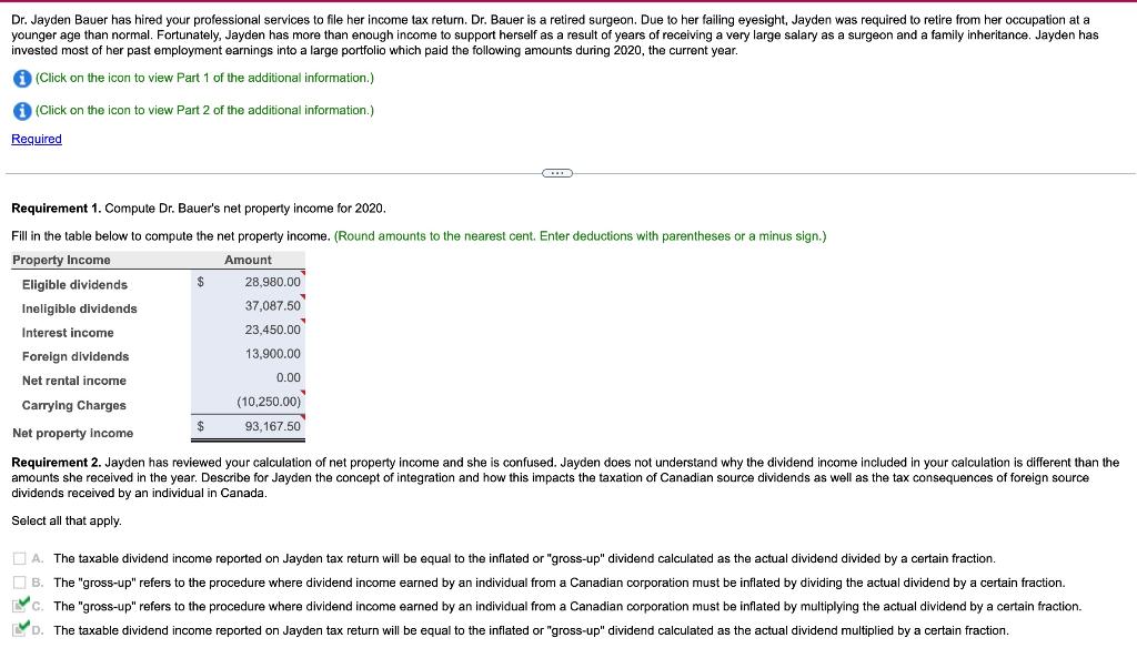 Hi! I just need help with how they got the calculations in