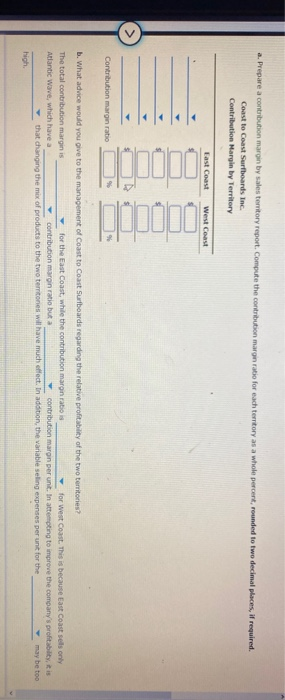 Profitability Analysis Coast to Coast Surfboards Inc, manufactures and sells two styles