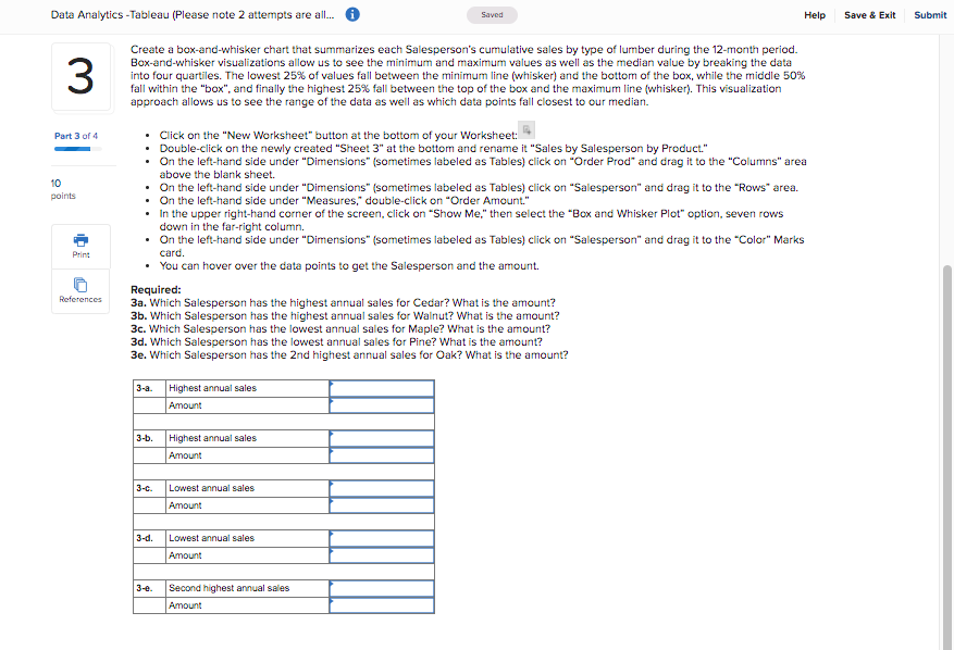 are al.. Saved Help Save & Exit Subu 3 Part 3 of