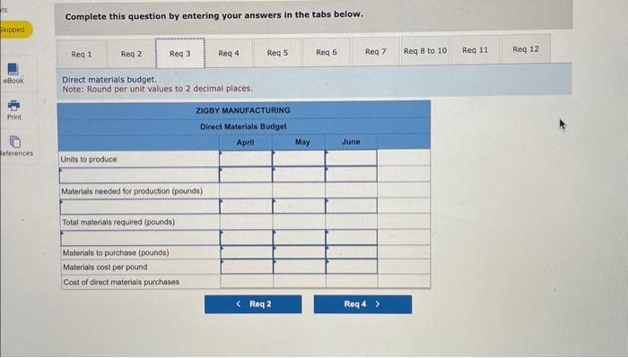 June, management gathers the following information. a. Sales for March total 49,200