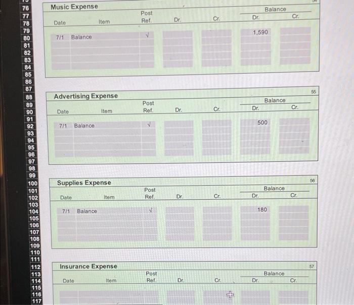 appear in the column to the right of an incorrect amount. LEDGERS