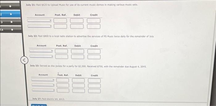 appear in the column to the right of an incorrect amount. LEDGERS