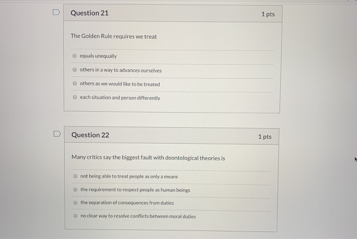concept of which ethical theory? virtue ethics utilitarianism deontology egoism D Question