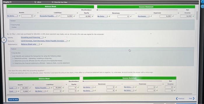 1. Determine the fitanogi itatementa affected - beiance thet, inceme valatent Hn