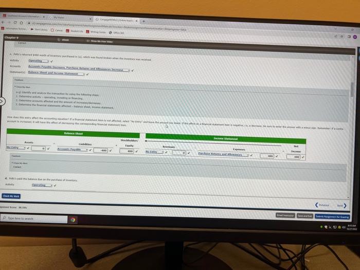 1. Determine the fitanogi itatementa affected - beiance thet, inceme valatent Hn