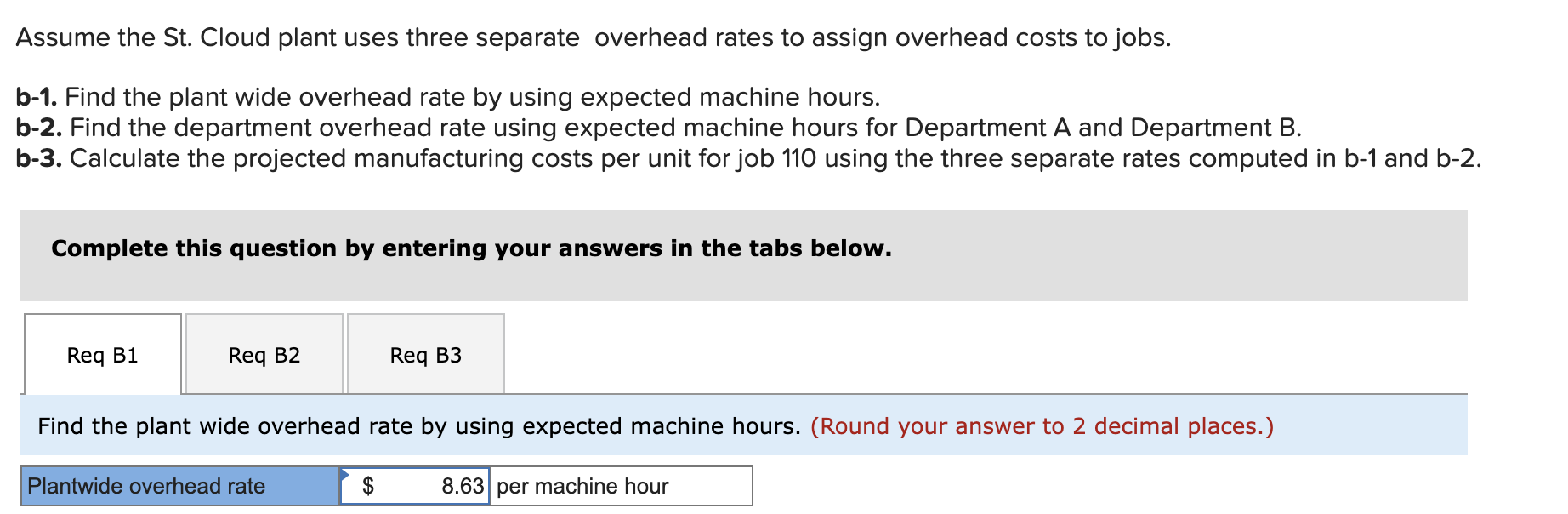 information applies to the questions displayed below.) The Gilster Company, a machine