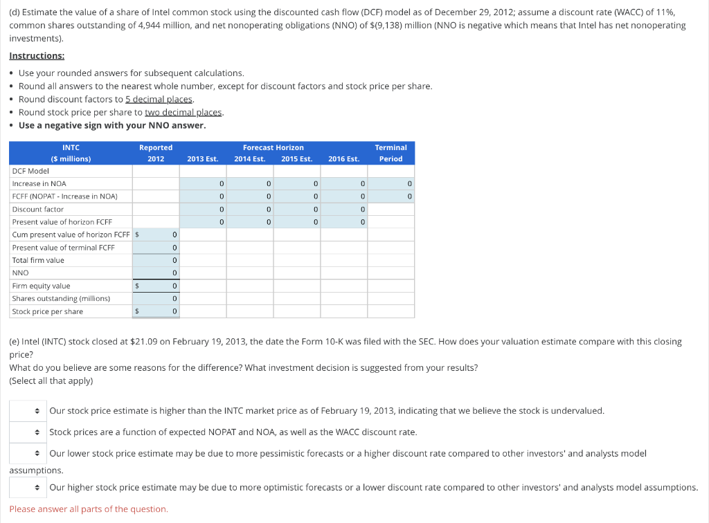 Compute net operating profit after tax (NOPAT) for 2012, assuming a federal
