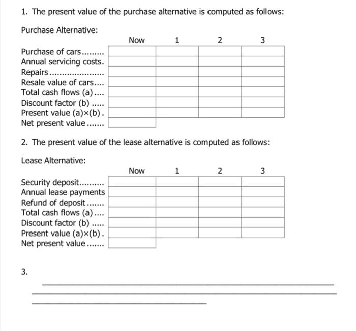Buy Decision LO 14-2 The Riteway Ad Agency provides cars for its