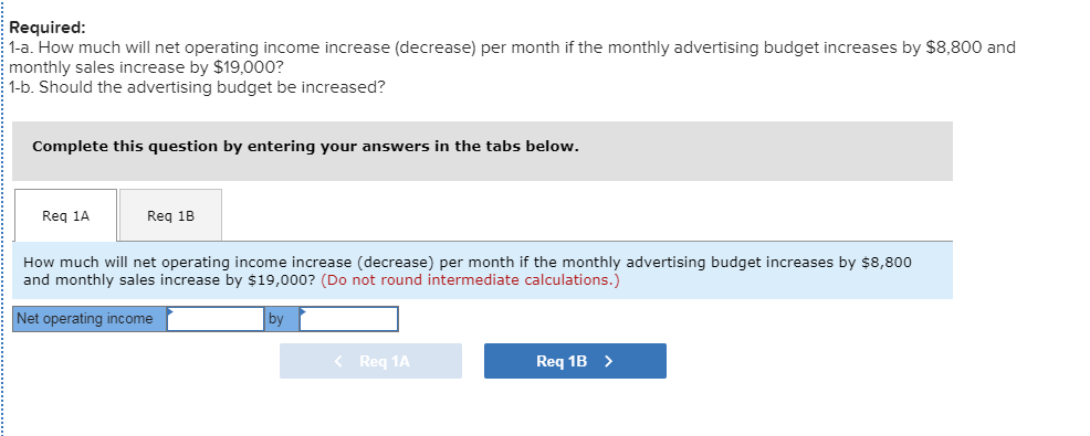 Price, and Volume [LO6-4] The following information applies to the questions displayed