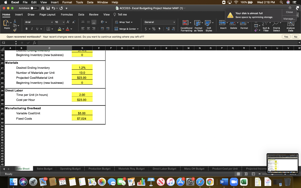 Help OD 100% 62 Wed 2:17 PM Q E Excel File File