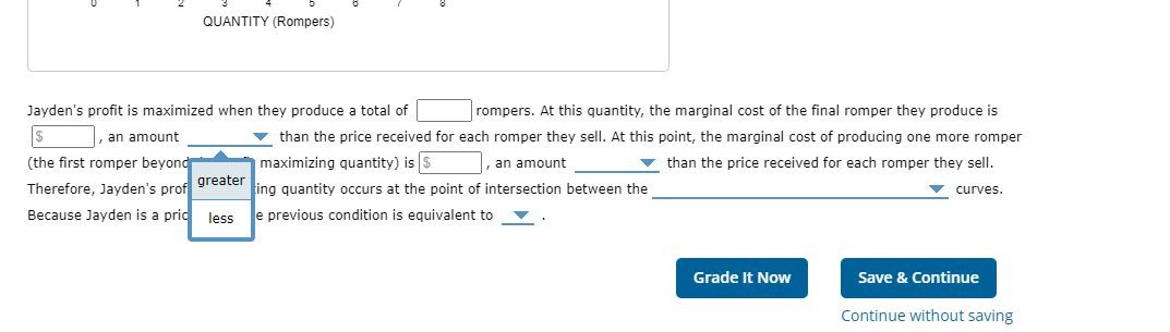 sells rompers. Assume a perfectly competitive market structure for rompers with a