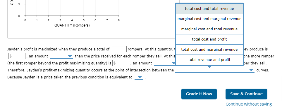total cost curve. Use the blue points (circle symbol) to plot total