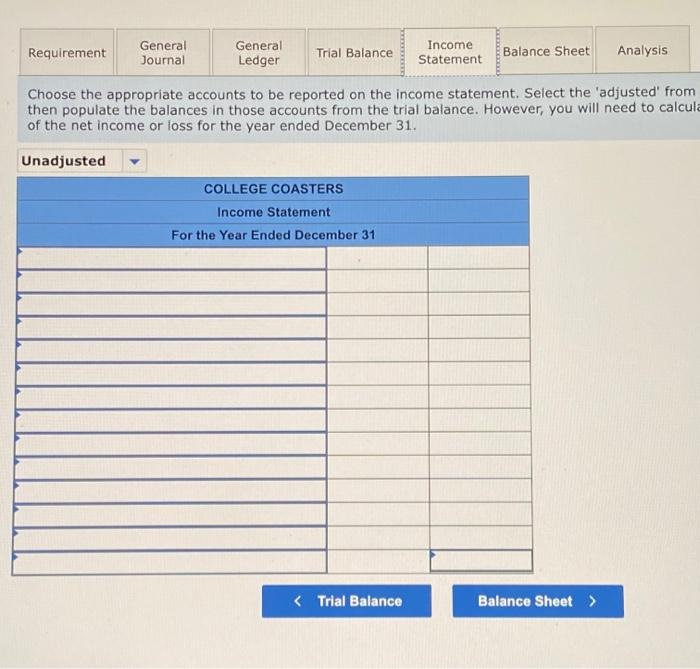 in its unadjusted trial balance at December 1, Cash $ 9,800 Accounts