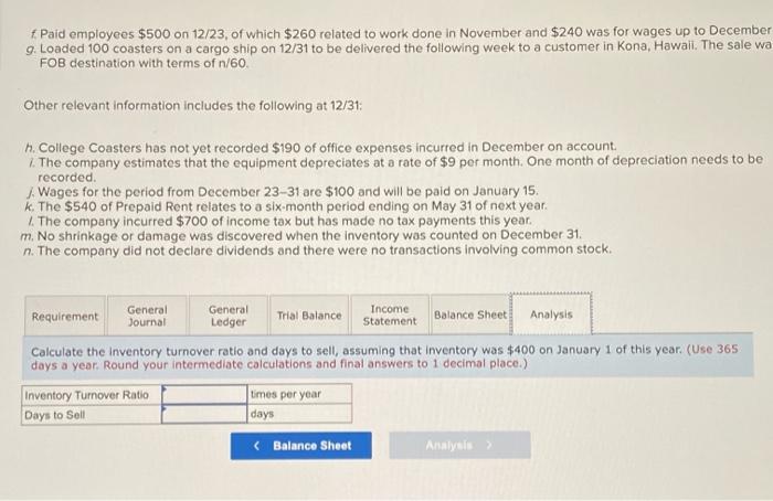 Payable 1,340 Salaries and Wages Payable 300 Income Taxes Payable 0 Common