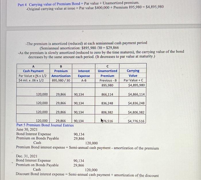 to record the bonds' issuance. 2(a) For each semiannual period, complete the