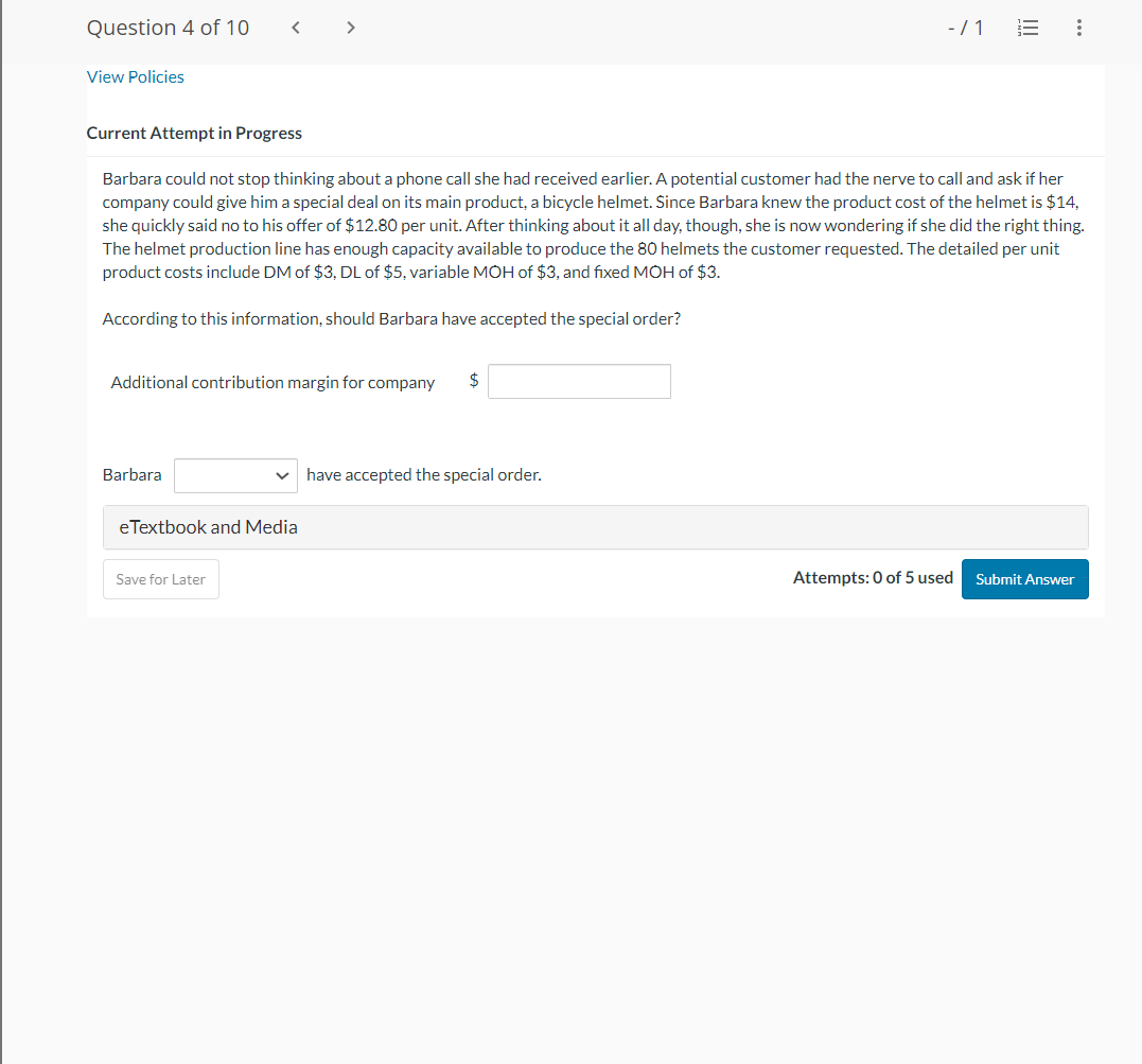 Barbara could not stop thinking about a phone call she had