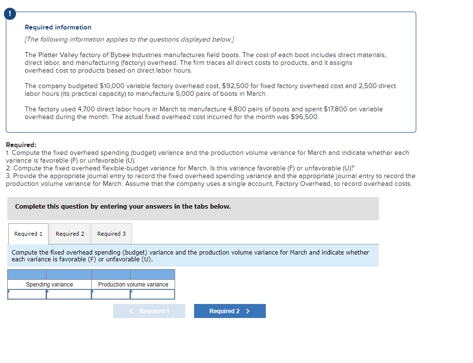 Please help with question 1, 2, and 3 ! Required information [The