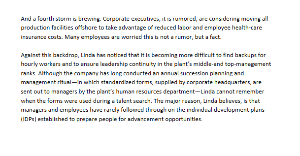 strategies.OverviewSuccessful succession management creates a plan to minimize the impact of a