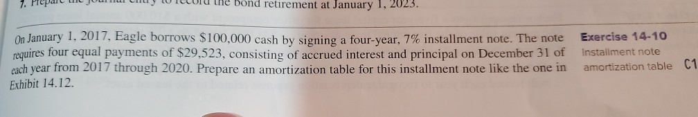 prepare the journal entries for Eagle to record the loan on January