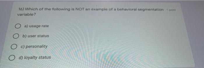 for the brand c) the point of difference for the brand d)