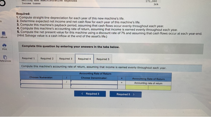 needs to buy a new machine at a $479,000 cost with an