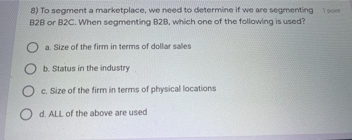 decision 16) Which of the following is NOT an example of a