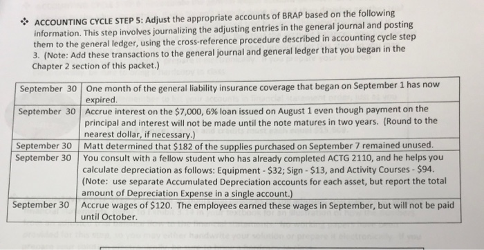STEP 2: Journalize each of the following Blue Raider Adventure Park (BRAP)