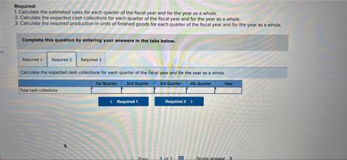 has submitted the following sales forecast for the upcoming fiscal year (all