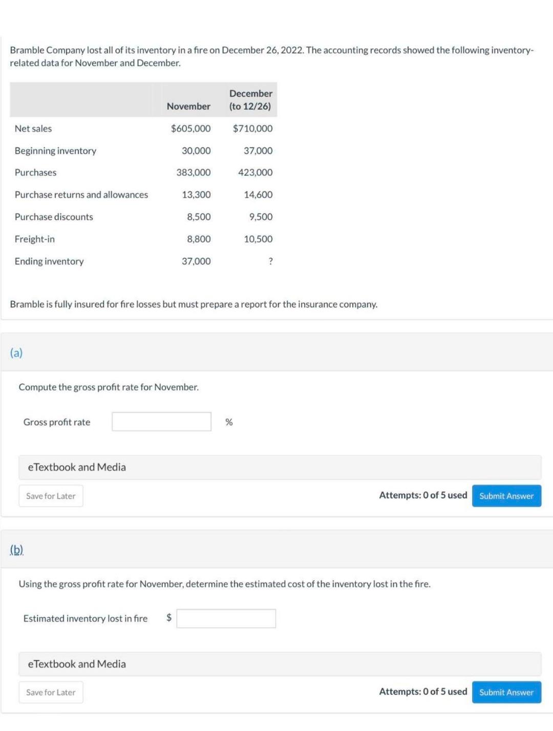 please do it correctly will upvote Bramble Company lost all of