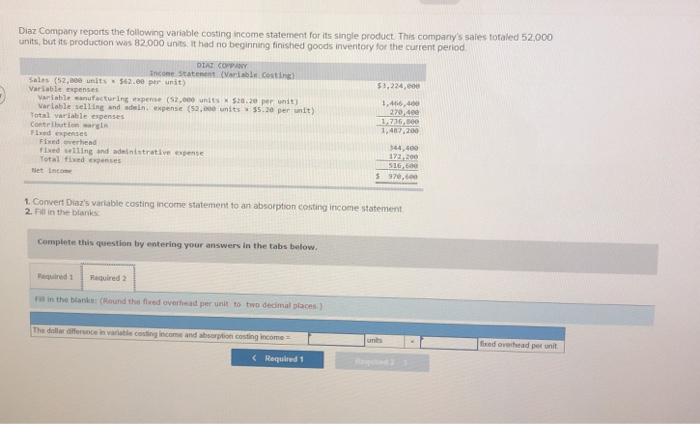 82,000 units. It had no beginning finished goods inventory for the current