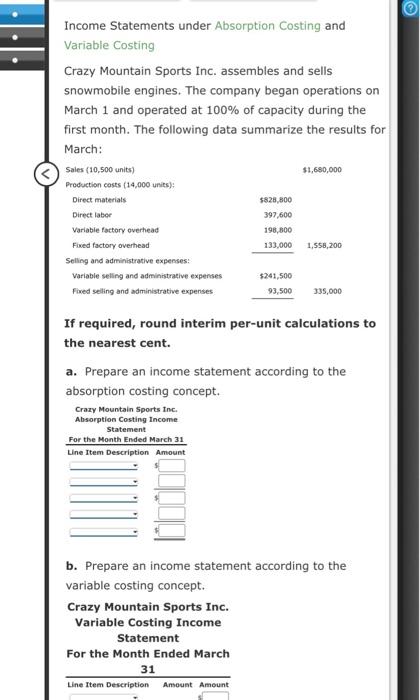 Inc. assembles and sells snowmobile engines. The company began operations on March
