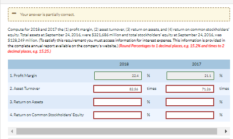 of Apple are presented in Appendix. A. The complate annual rapart, including