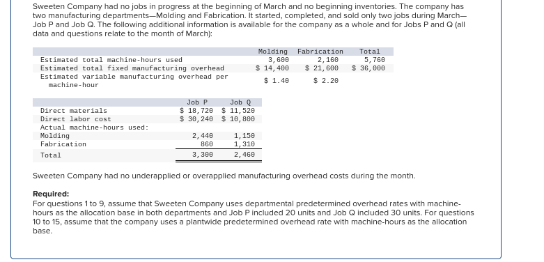  10 - 15 IF POSSIBLE PLEASE SHOW WORK, thank you Sweeten
