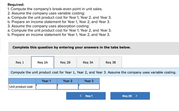 information pertains to each of the company's first three years of operations: