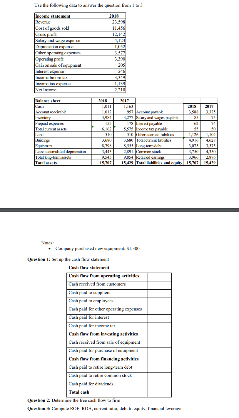 Use the following data to answer the question from 1 to
