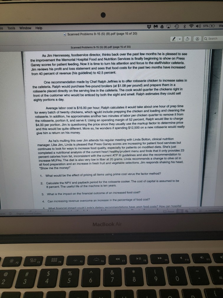  We *) 51% [4] So Tools Window Help Scanned Problems 9-15