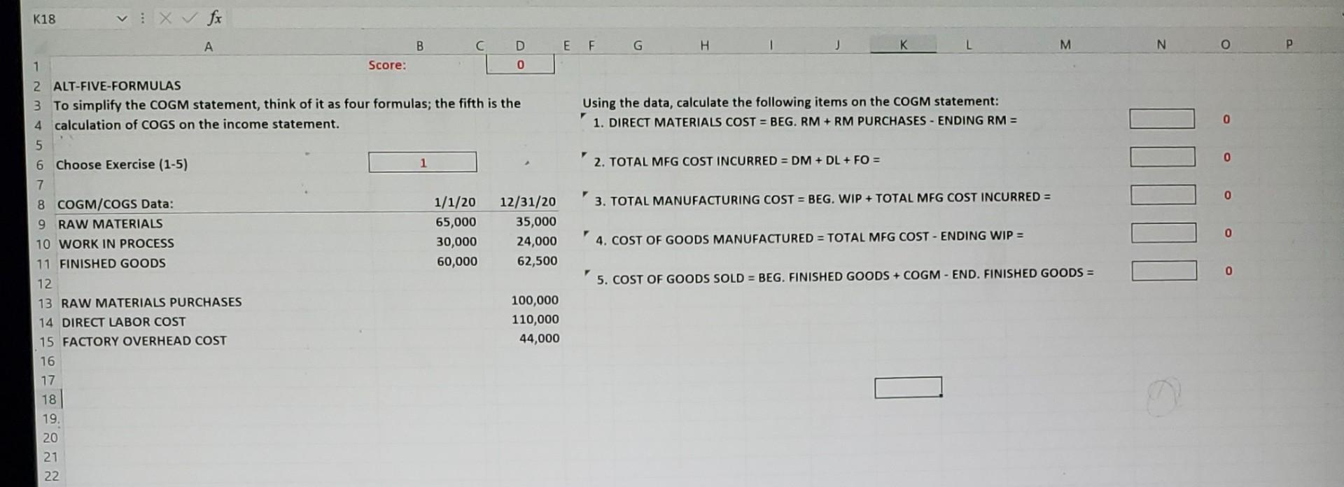  please make sure you have the right answer K18 VX fx