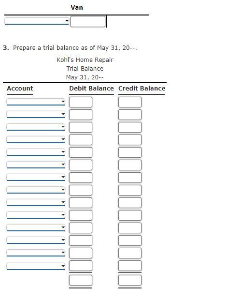 transactions: Assets Owner's Equity Cash Wilhelm Kohl, Capital Wilhelm Kohl, Drawing Accounts