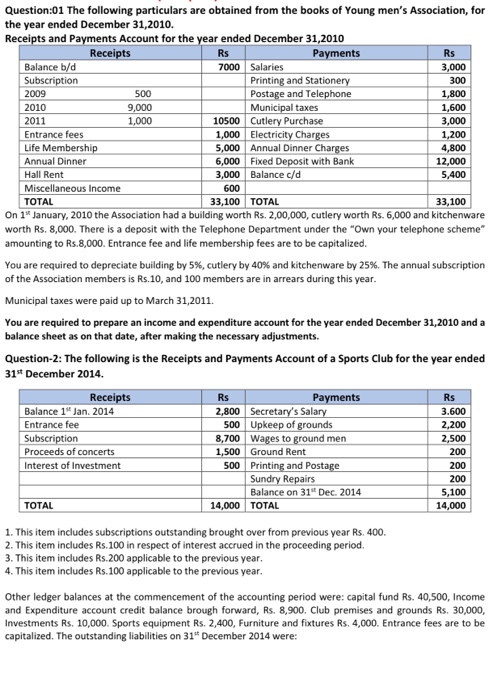  PLEASE DO THIS AND ANSWER ITS URGENT!! Question:01 The following particulars