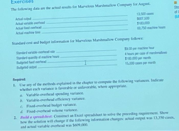 Management Accounting Lesson. Plis answer all this question, do not use handwritting.