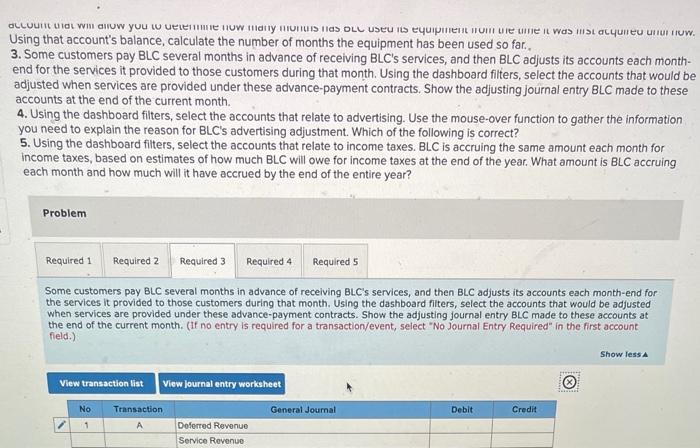 in advance, and then adjusts the accounts at month-end to report the
