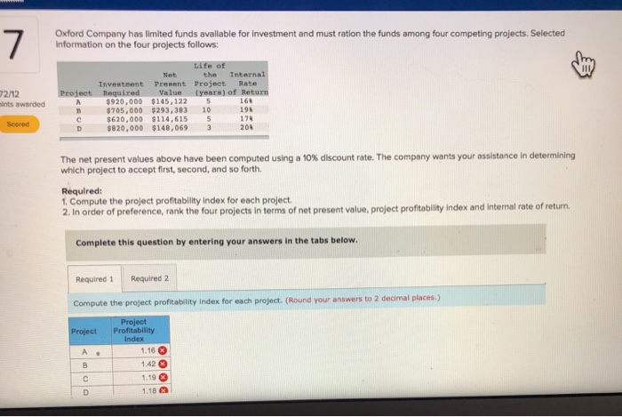 Please can someone help me with the correct answer only. Oxford Company