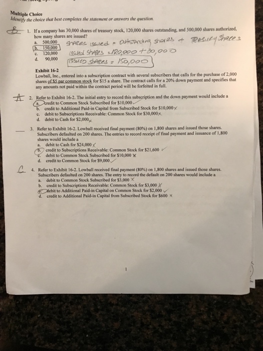  Multiple Choice Identify the choice that best completes the statement or