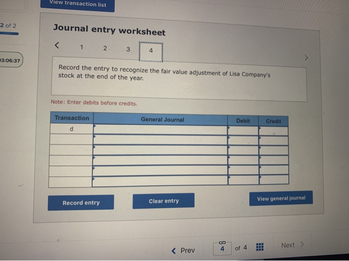 Marg Company at the dates indicated for Case A: 15,000 shares purchased.