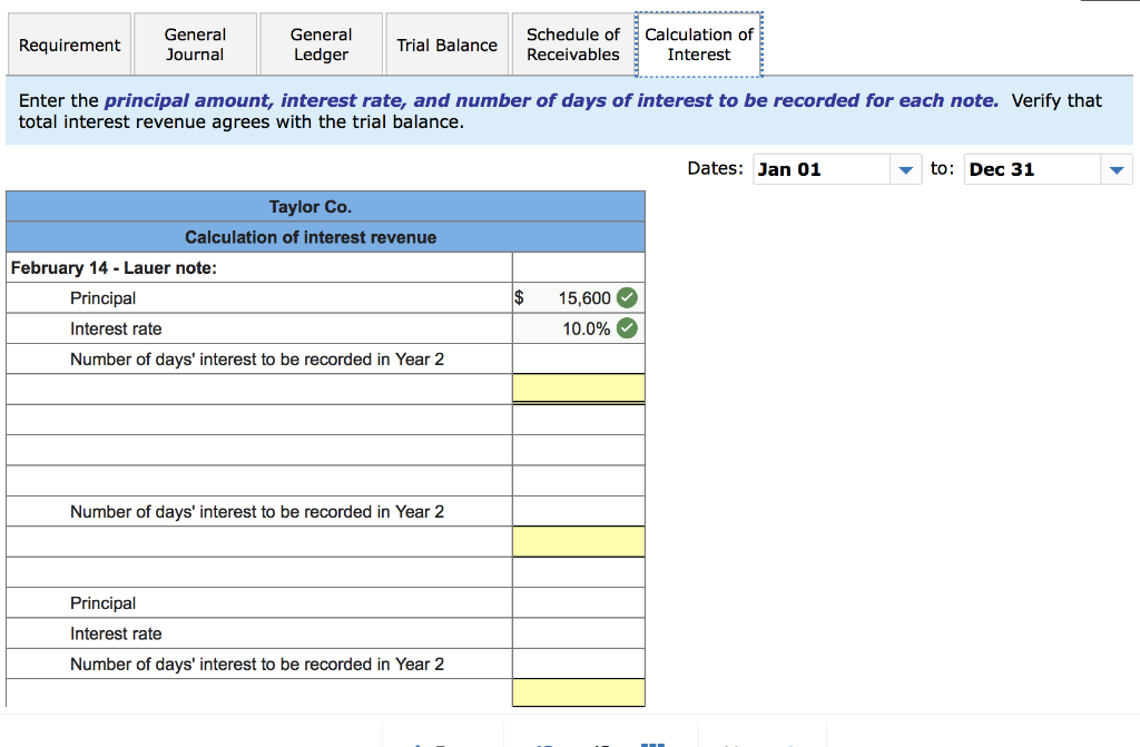 on his past-due account receivable. Made an adjusting entry to record the