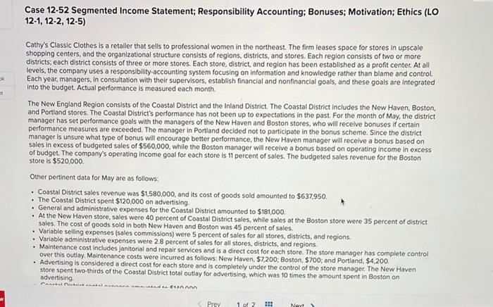  Required 1 Required 2 Required 4 Prepare the May segmented income