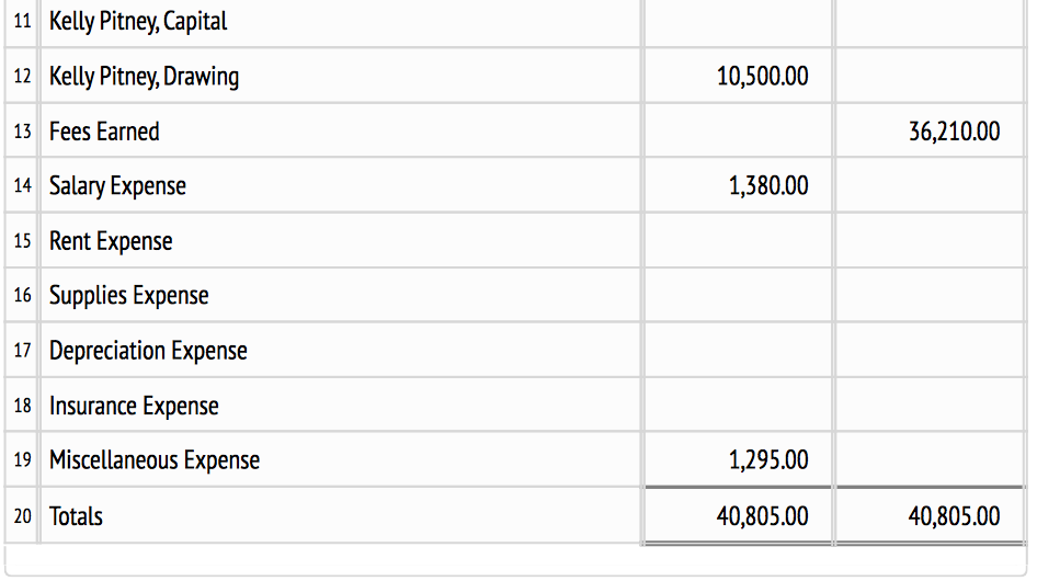 Kelly Pitney, Capital 12 Totals 330.00 800.00 120.00 2,500.00 42,300.00 46,050.00 46,050.00